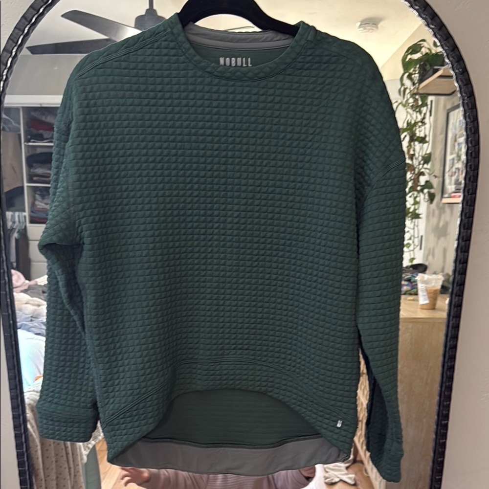 NOBULL Teal Quilted Sweatshirt